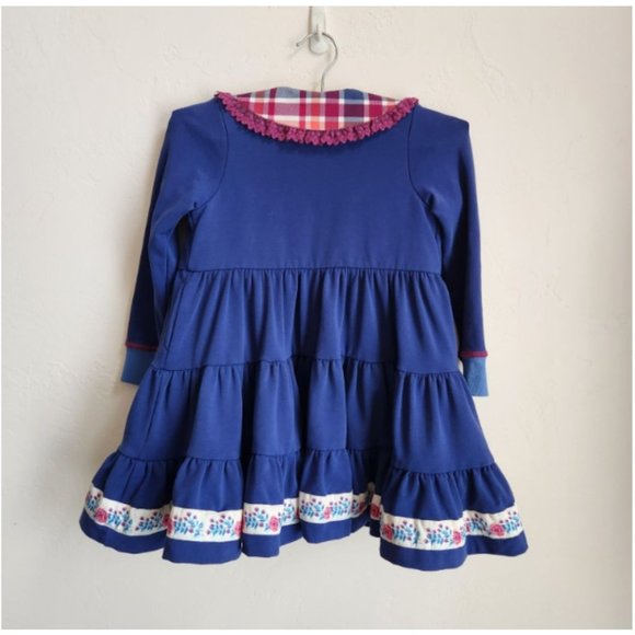 Wildflowers boutique 4 jacket over coat layer lace trim navy gold yellow - Picture 6 of 12